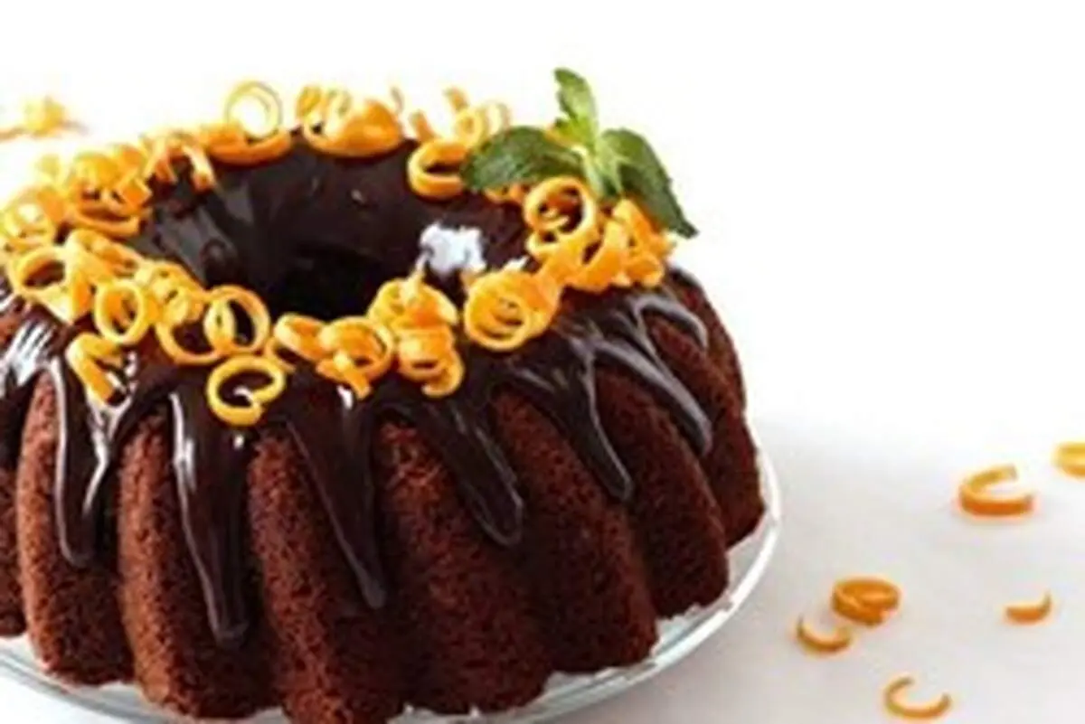 طرز تهیه “کیک پرتقالی” با روکش شکلاتی