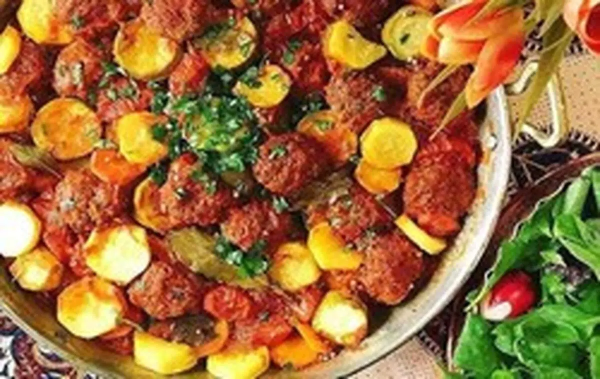 طرز تهیه خوراک گوشت و سبزیجات