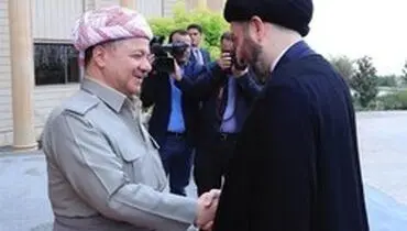 دیدار حکیم و بارزانی در اربیل