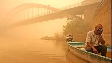 طوفان گرد و غبار خوزستان را بلعید