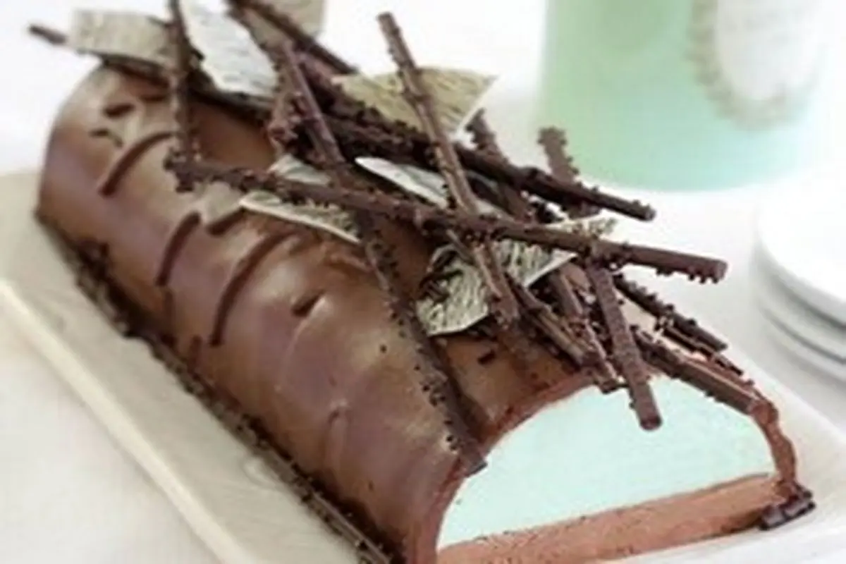 طرز تهیه “چیز کیک شکلاتی با طعم نعنا”