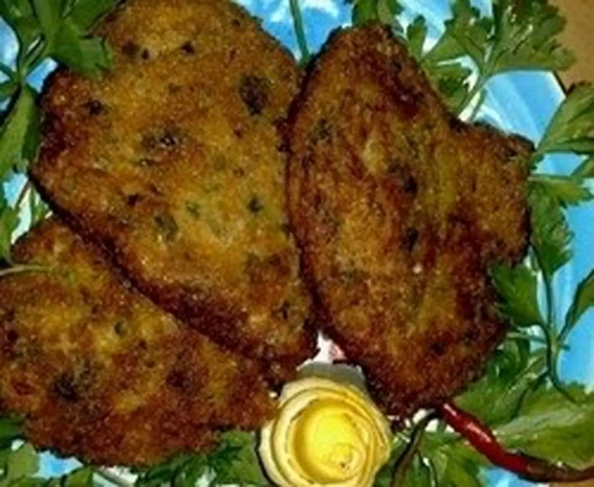طرز تهیه کتلت با جعفری
