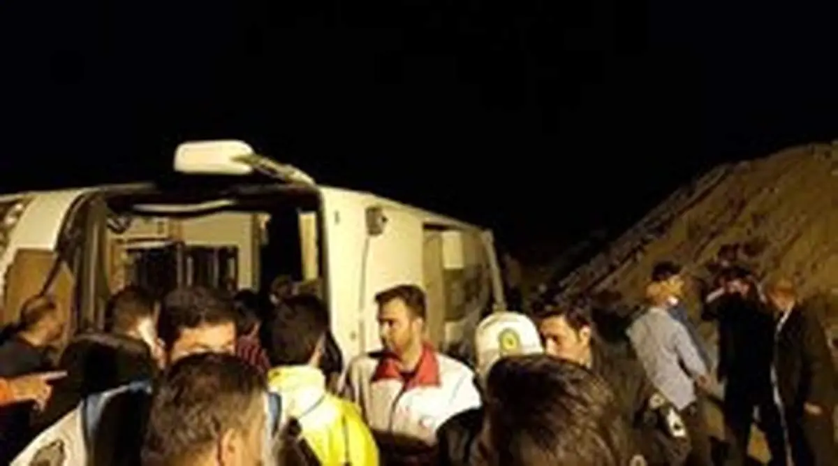 توضیحاتی در خصوص واژگونی اتوبوس زوار کرمانشاهی