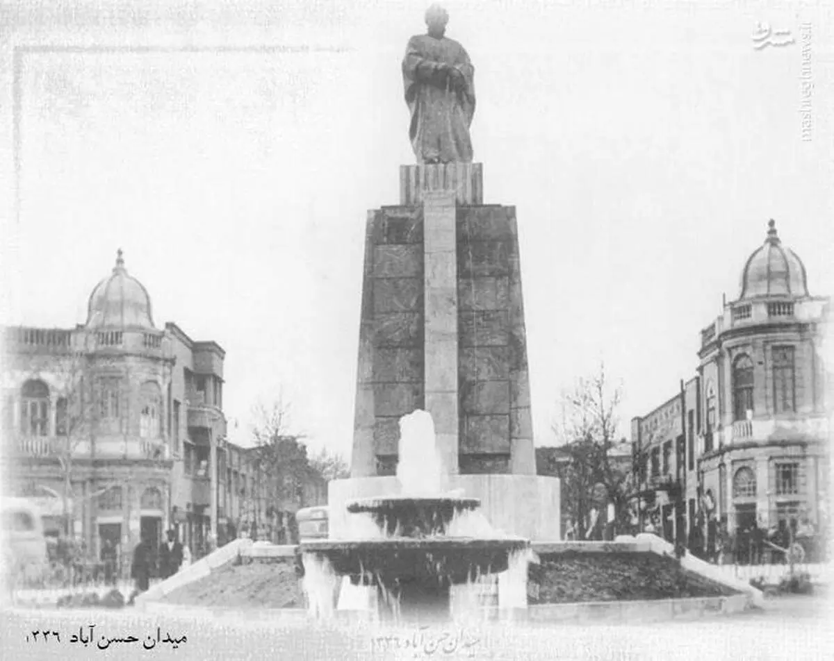 تصویری از میدان حسن‌آباد؛ ۶۰ سال قبل