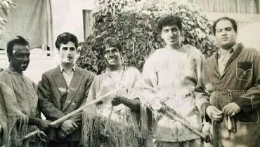 تصویری از پشت صحنه «ساعت خوش» در سال ۷۳