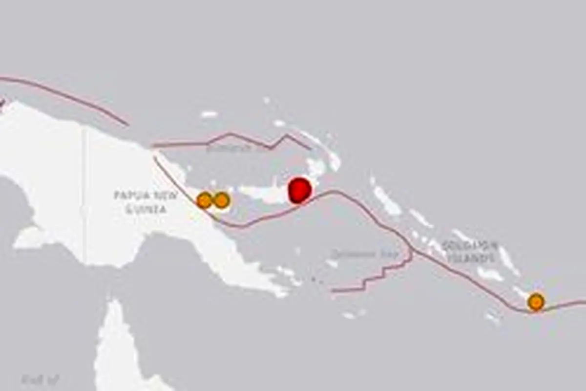وقوع زلزله ۷ ریشتری در جزیره پاپوآ گینه نو