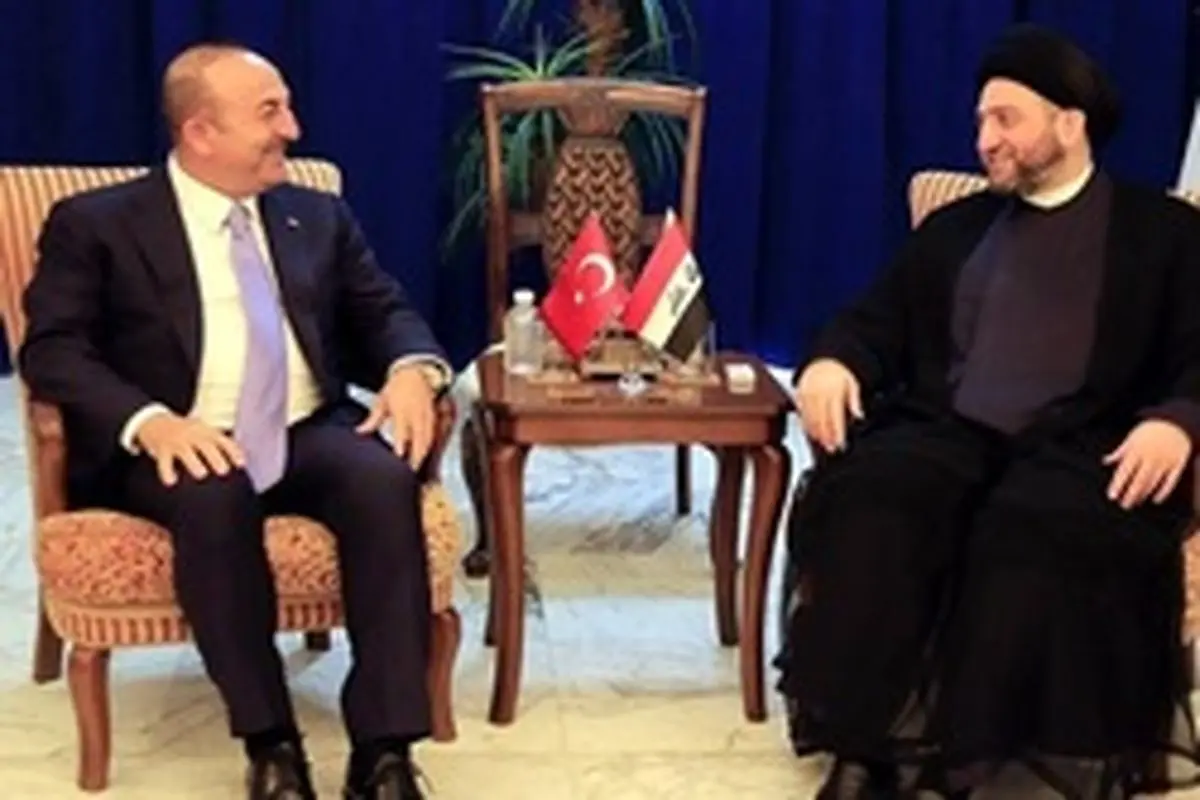 دیدار وزیر امور خارجه ترکیه با «سید عمار حکیم»