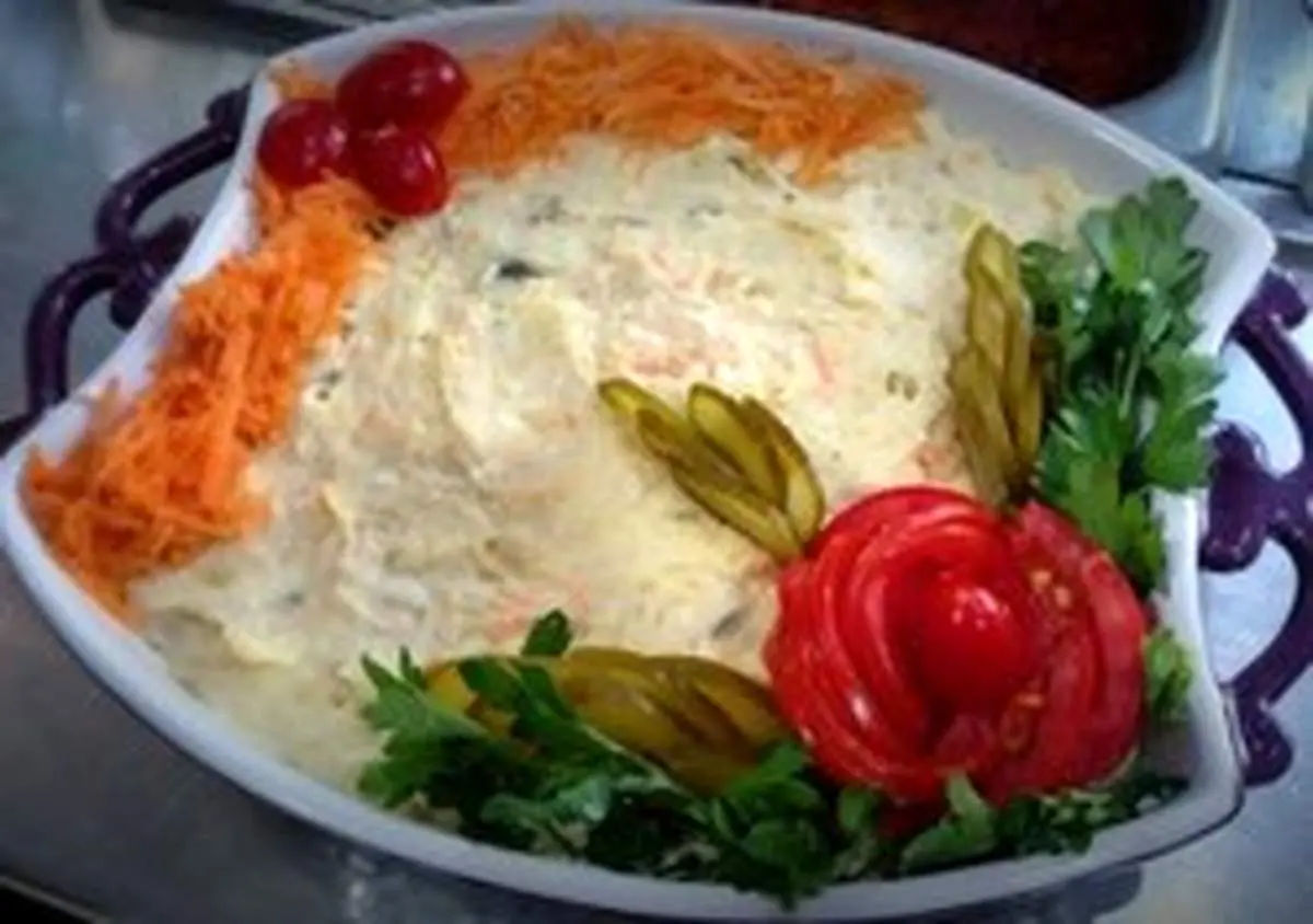 طرز تهیه سالاد الویه جا افتاده و خوشمزه