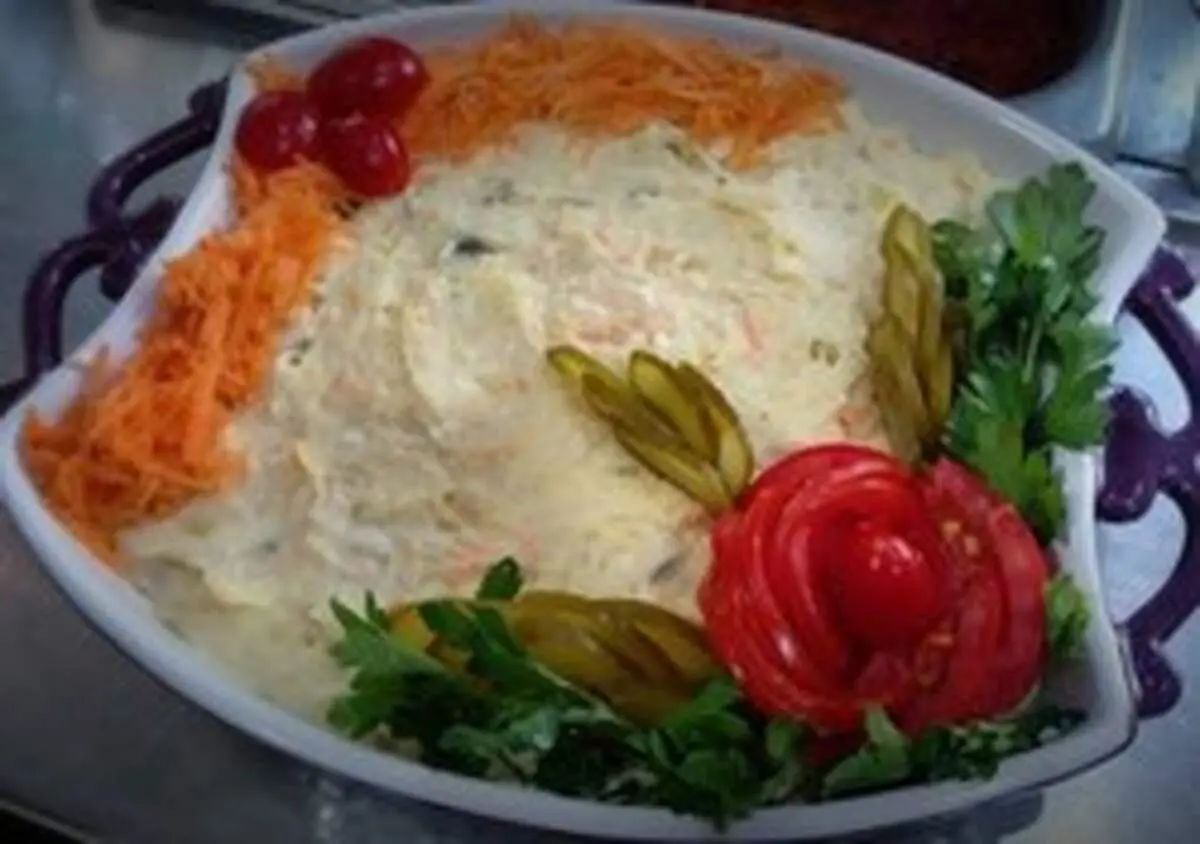 طرز تهیه سالاد الویه جا افتاده و خوشمزه