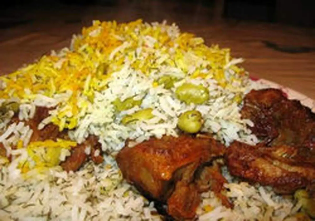 طرز تهیه باقلا پلو با بوقلمون
