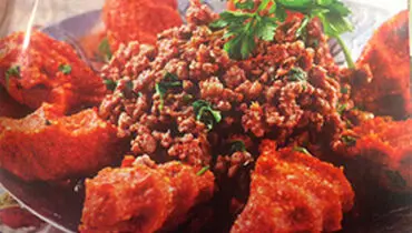 طرز تهیه کباب عربی با کوفته سیب زمینی