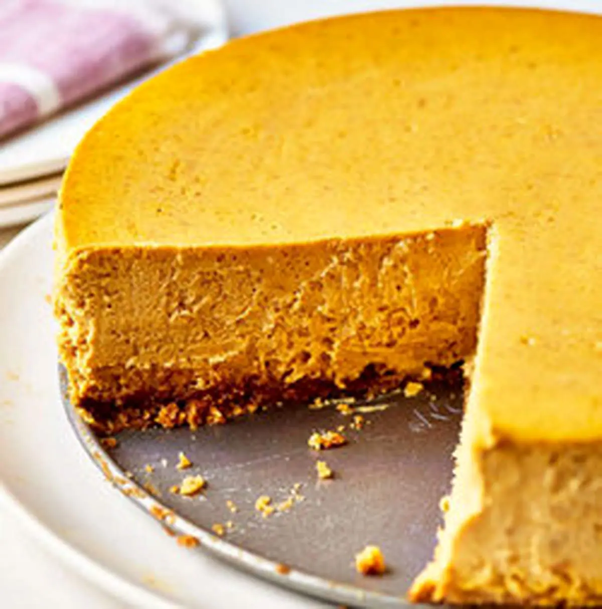 طرز تهیه چیز کیک کدو حلوایی