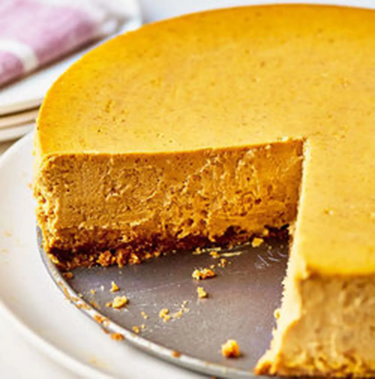 طرز تهیه چیز کیک کدو حلوایی