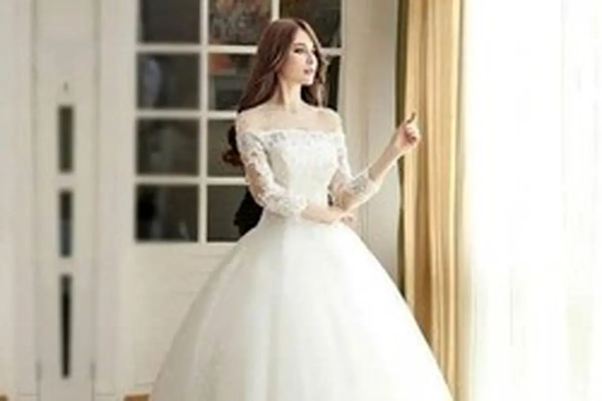 مدل‌های لباس عروس آستین دار با طرح‌های شیک و جدید