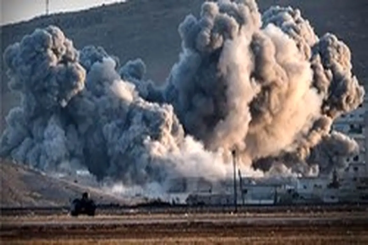 بمباران یک روستا در سوریه توسط جنگنده‌های امریکا