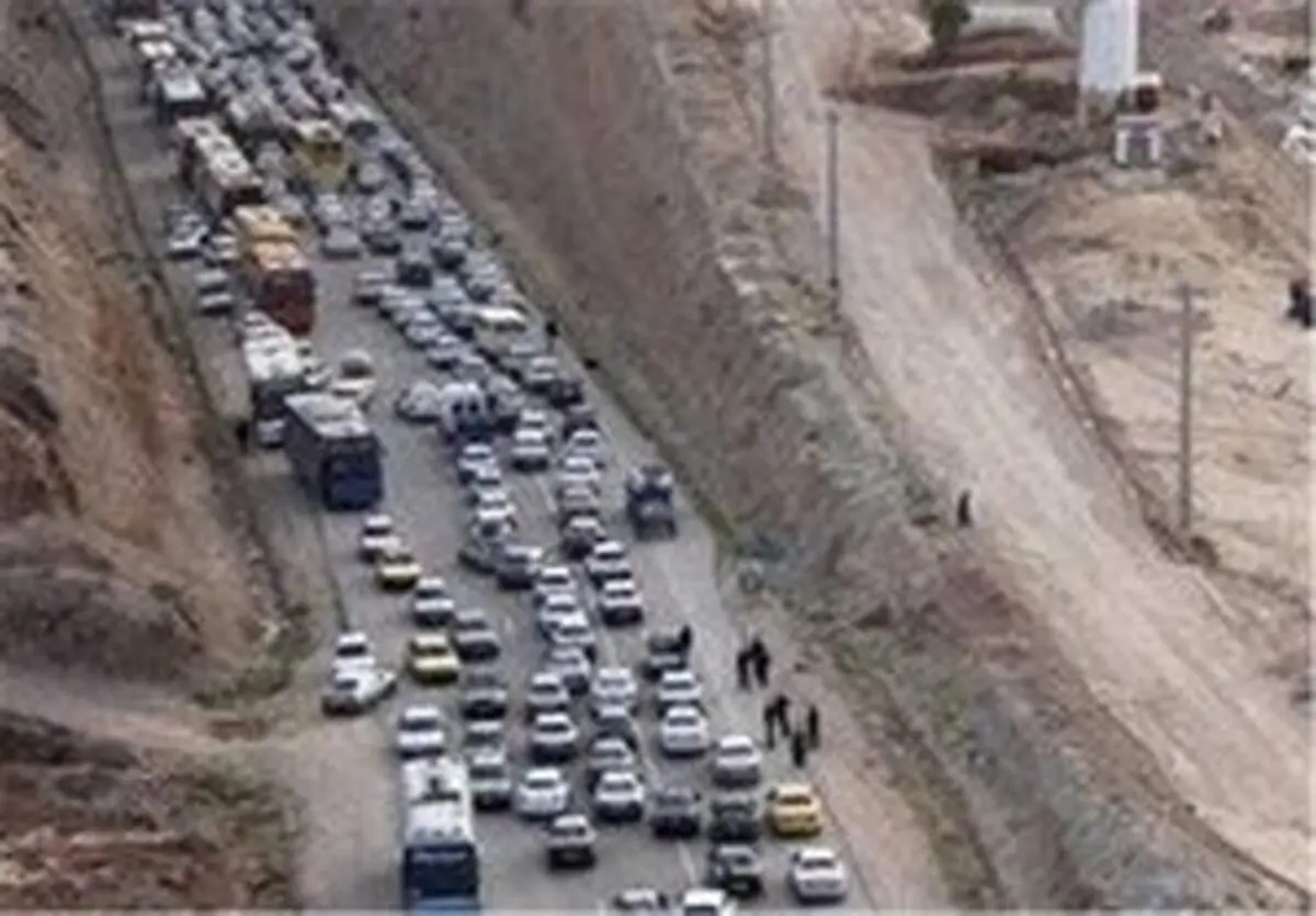 ترافیک سنگین در محور ایلام به مهران