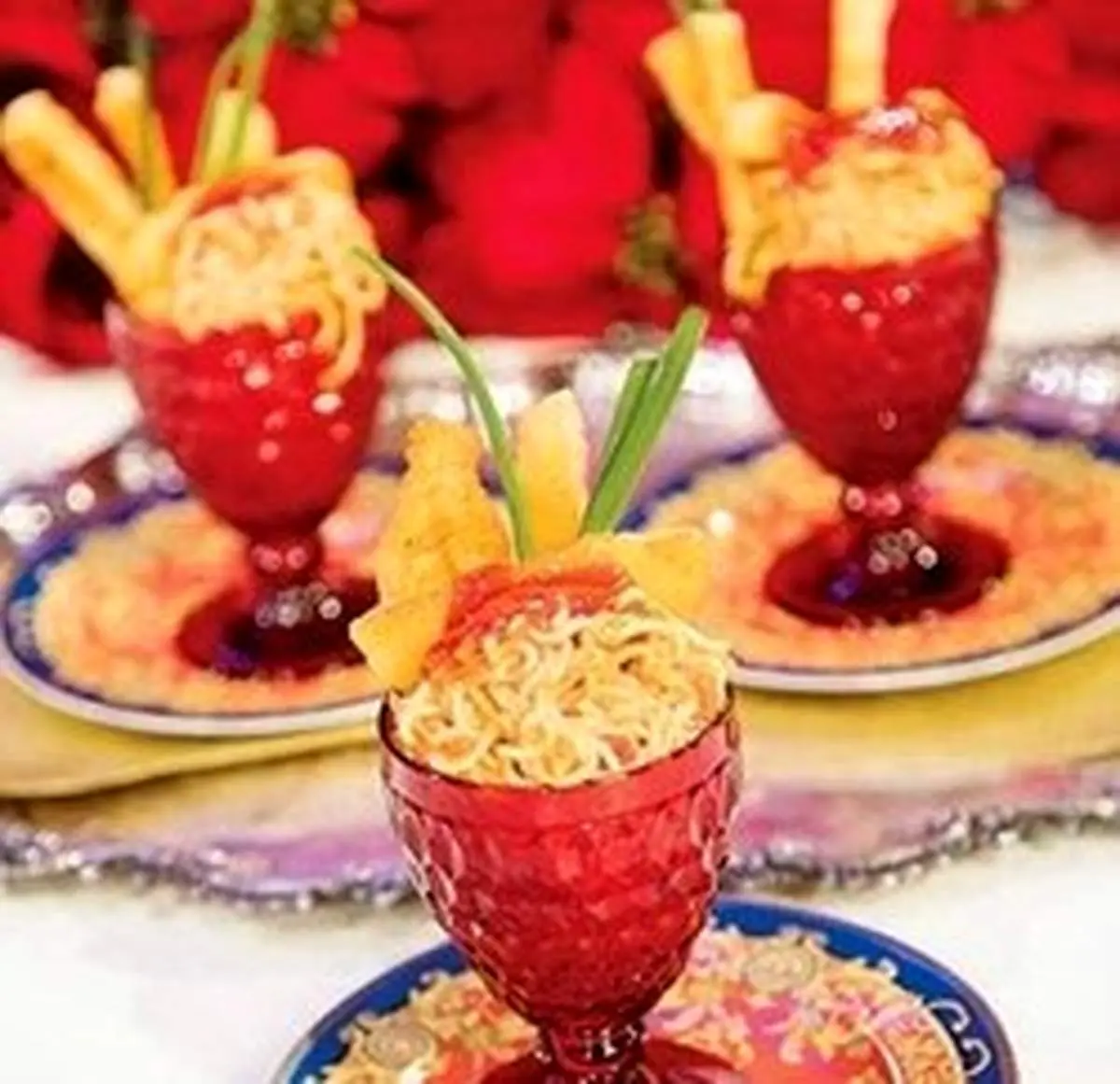 طرز تهیه نودل تایلندی با پنیر