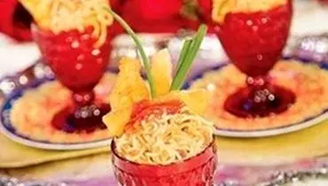 طرز تهیه نودل تایلندی با پنیر