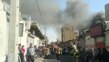 آتش سوزی گسترده در دروازه غار