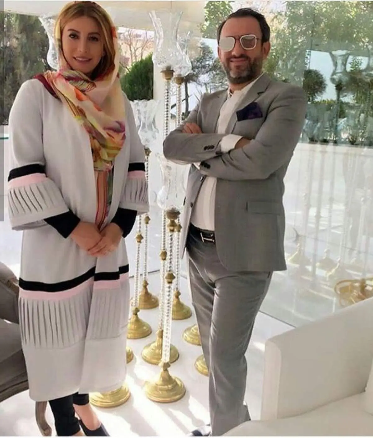 فریبا نادری و همسرش