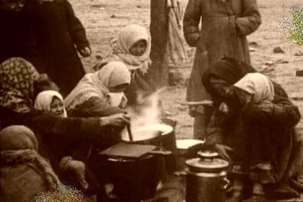 قحطی‌ غذا در تهران در جنگ اول جهانی+عکس