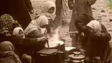 قحطی‌ غذا در تهران در جنگ اول جهانی+عکس