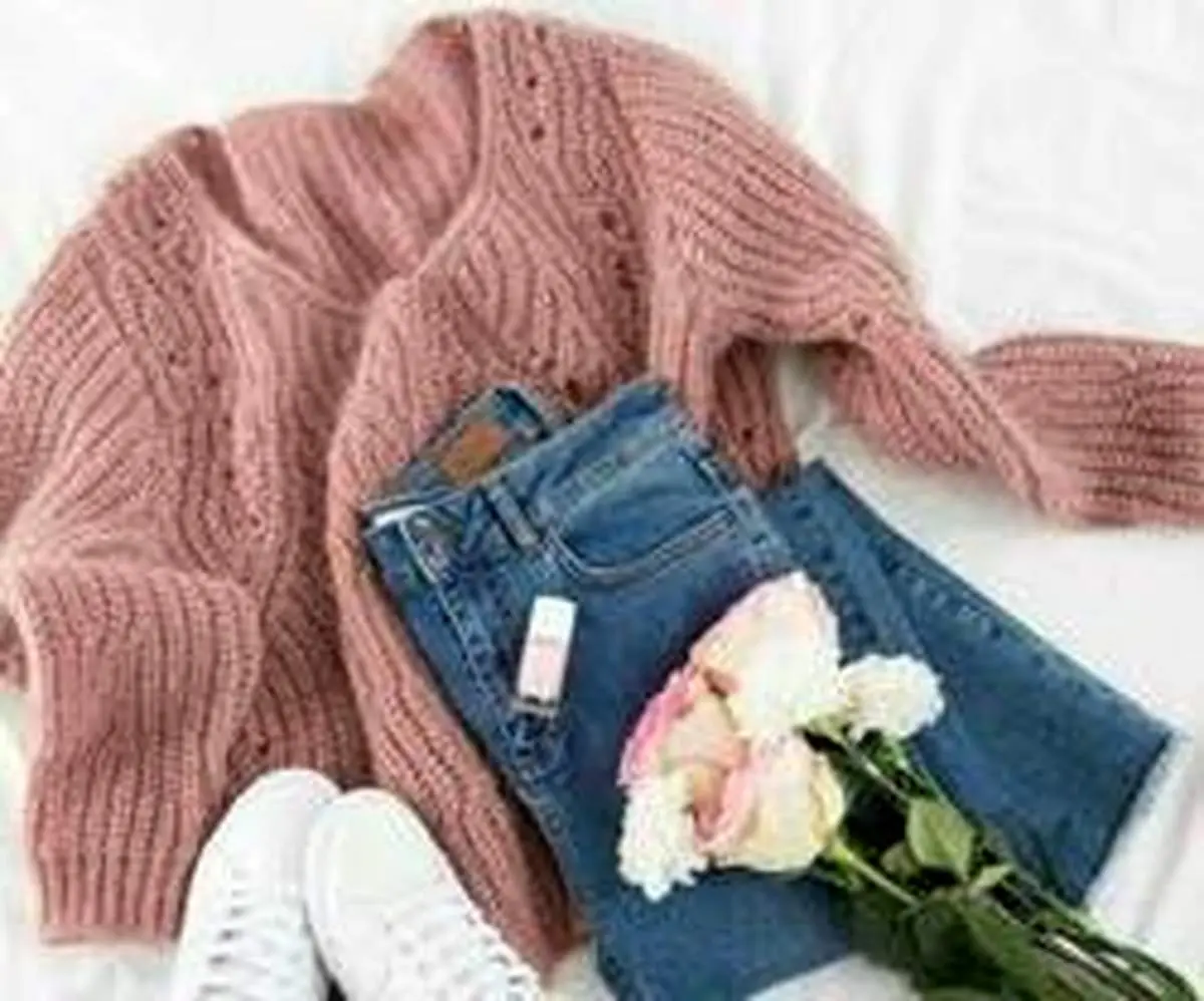 ۵ ست لباس دخترانه با پلیور صورتی
