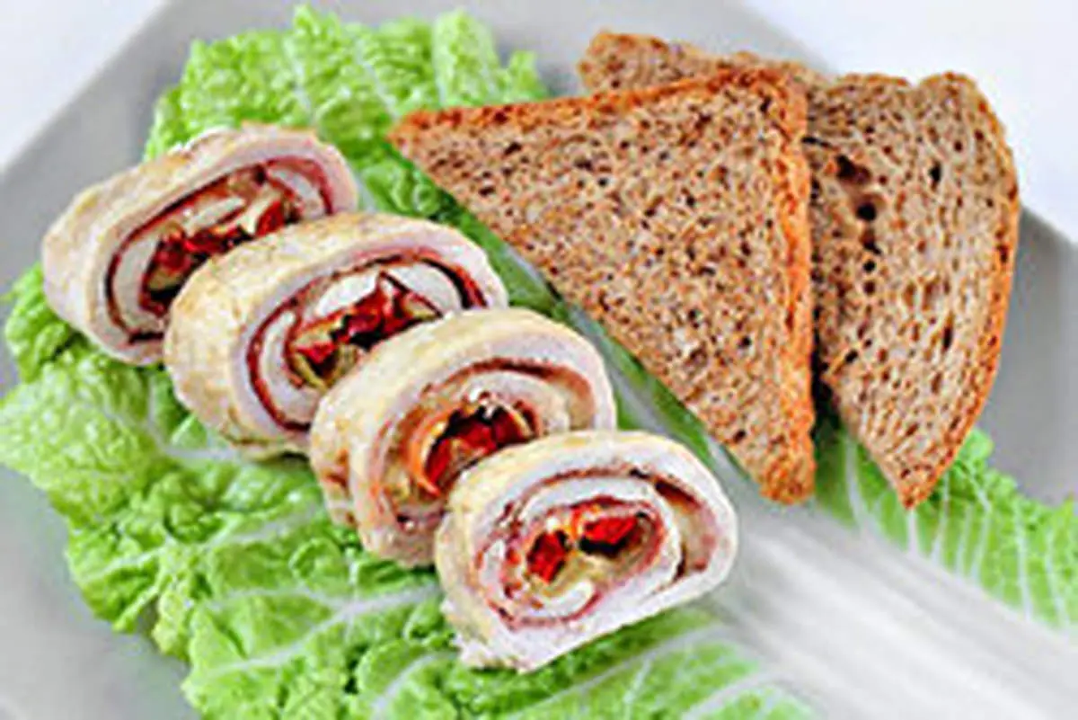 رولت مرغ و ژامبون را حتما امتحان کنید