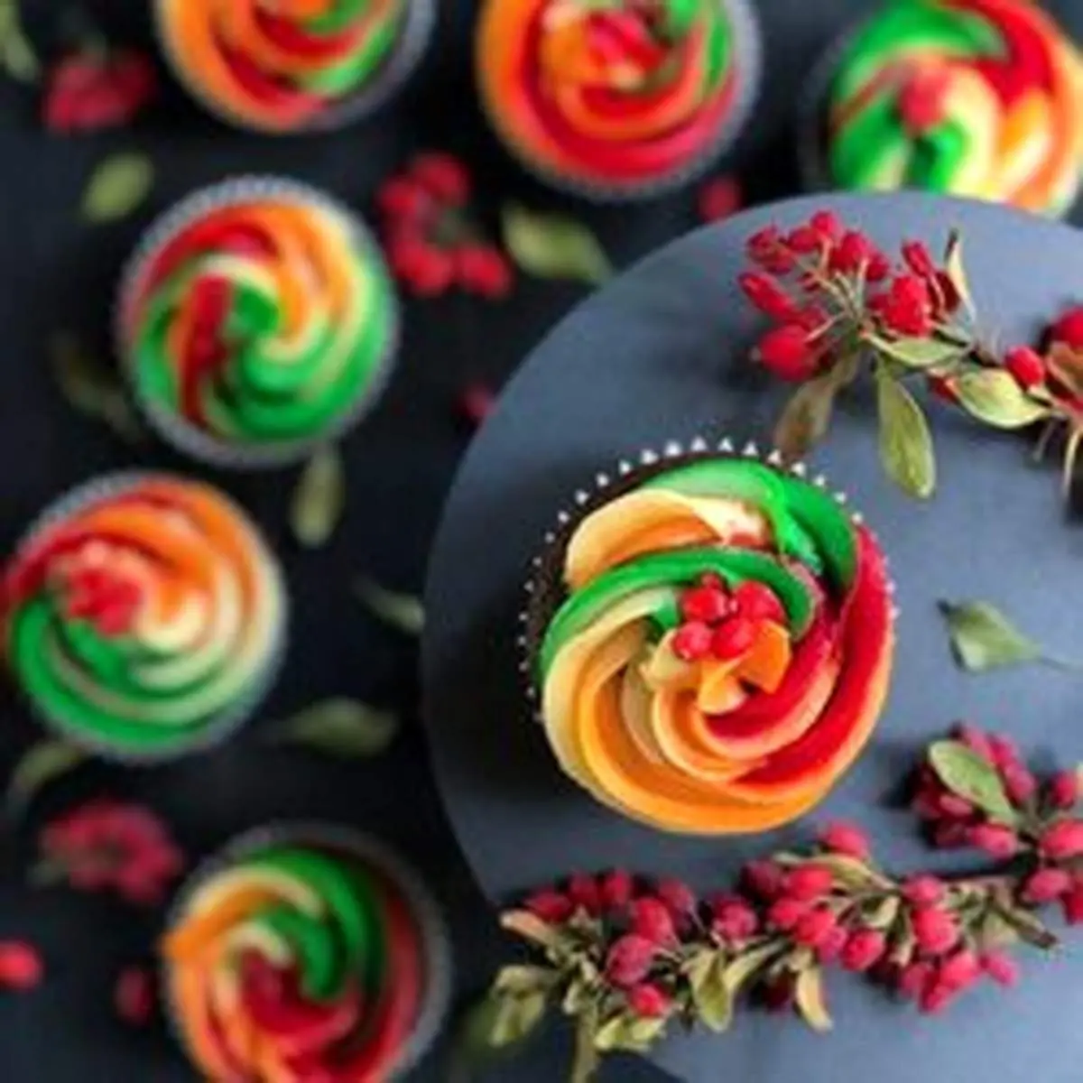 طرز تهیه باترکریم رنگین کمانی
