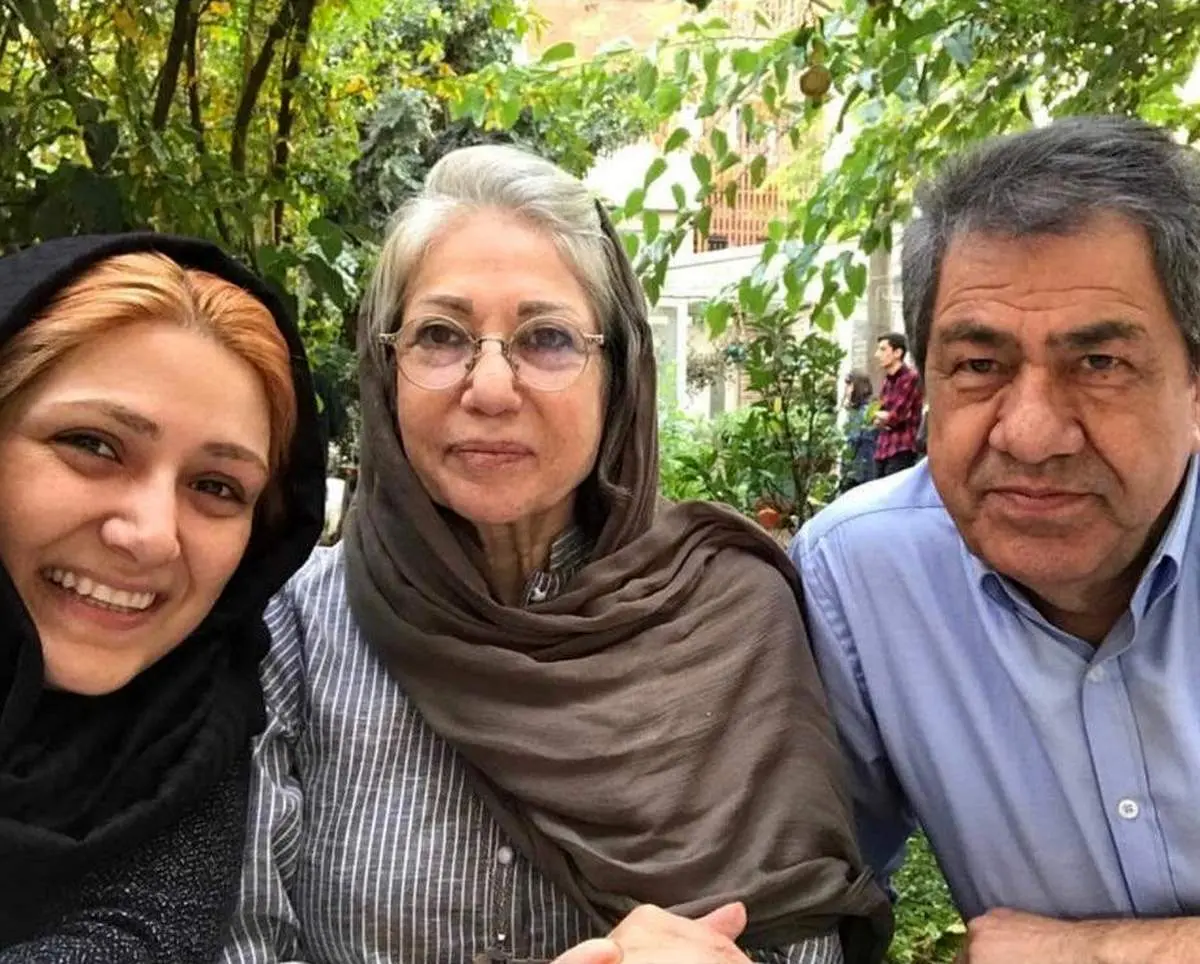 باران کوثری و پدر و مادرش