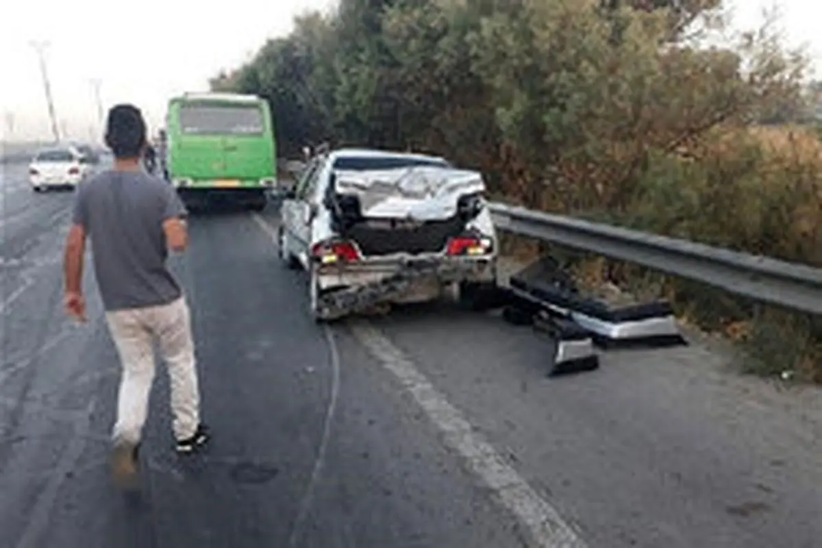 تصادف زنجیرهای در جادههای قزوین تکذیب شد