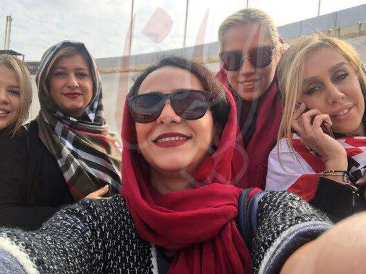 دختران دو اسطوره پرسپولیس در ورزشگاه آزادی +عکس