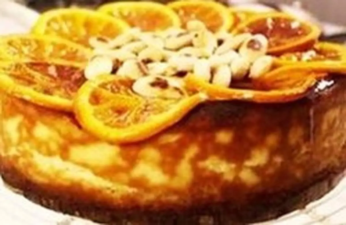 چیزکیک پرتقالی و بادام دسری خوشمزه برای مهمانی‌های پاییزی