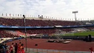 بلایی که باران سر ورزشگاه آزادی نونوار شده آورد! +عکس