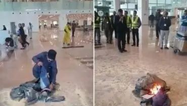 رفتار عجیب وزیر پاکستانی به دلیل لغو پرواز +تصاویر