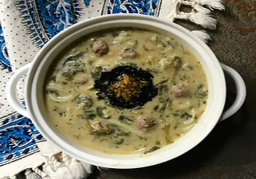 اموزش درست کردن یک آش اسفناج خوشمزه و عالی در سه سوت + فیلم 