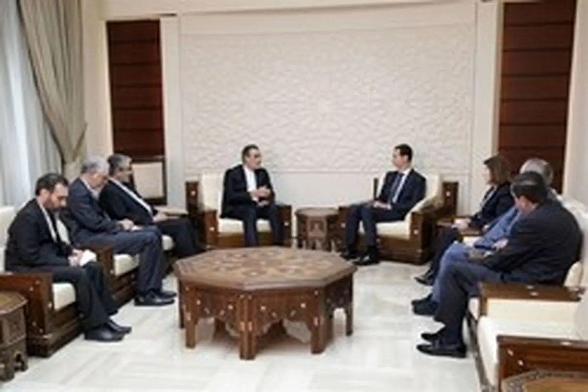 دیدار حسین جابری انصاری با بشار اسد