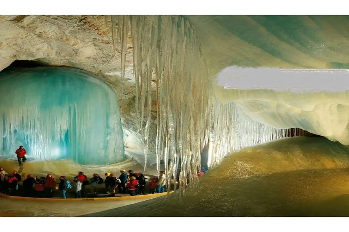 بزرگترین غار یخی جهان در اتریش +عکس