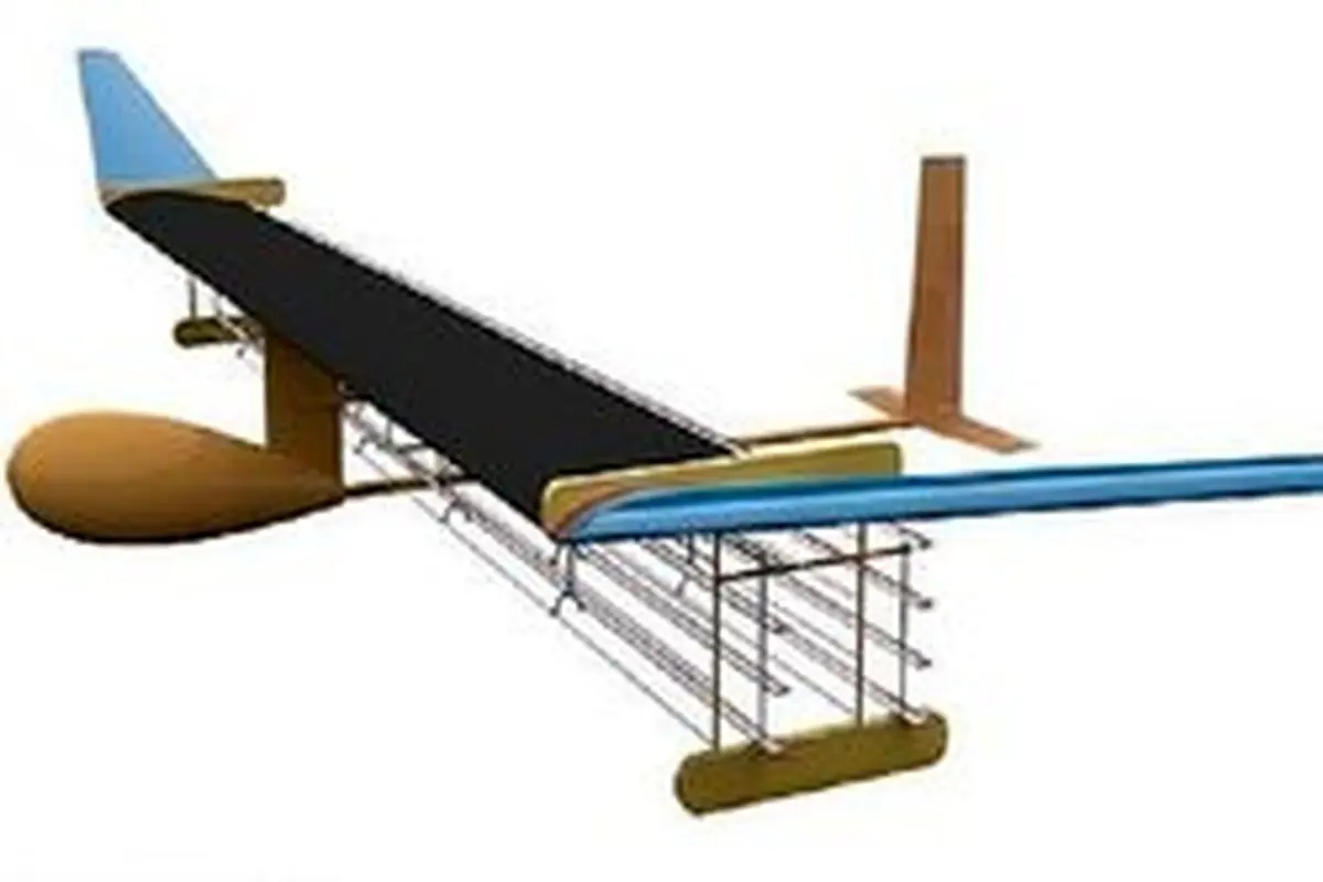 هواپیمایی که با کمک باد پرواز می‌کند