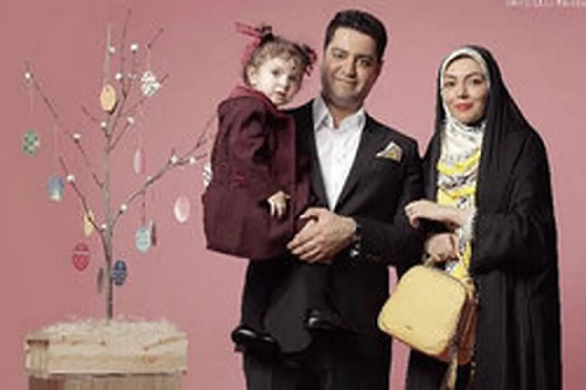 آزاده نامداری در کنار همسر و دخترش +عکس