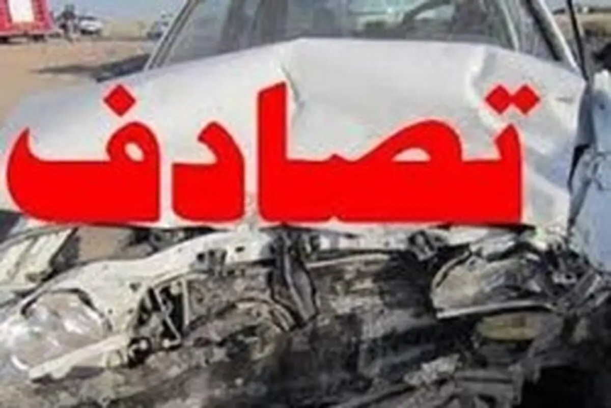تصادف نیسان با اتوبوس در محور کرج-قزوین