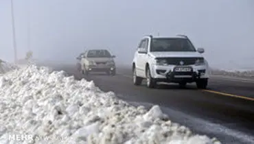 بارش برف در محور‌های هراز و فیروزکوه