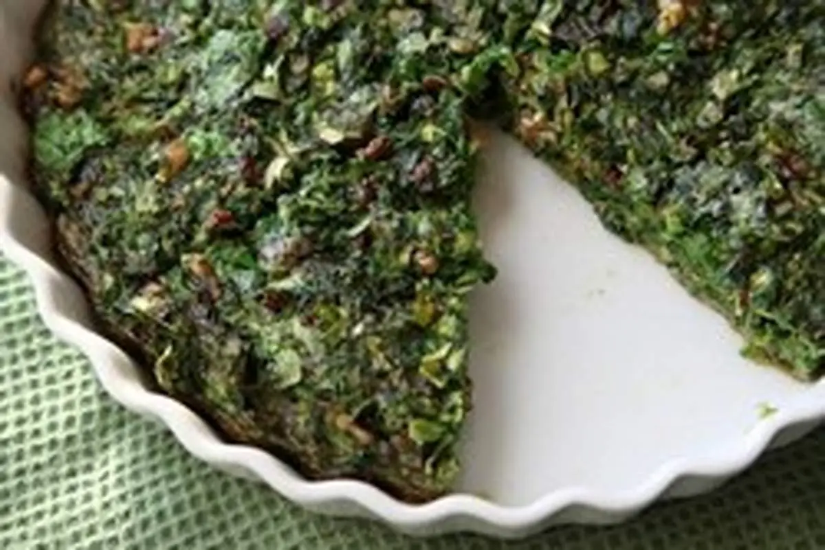 طرز تهیه کوکوسبزی در فر