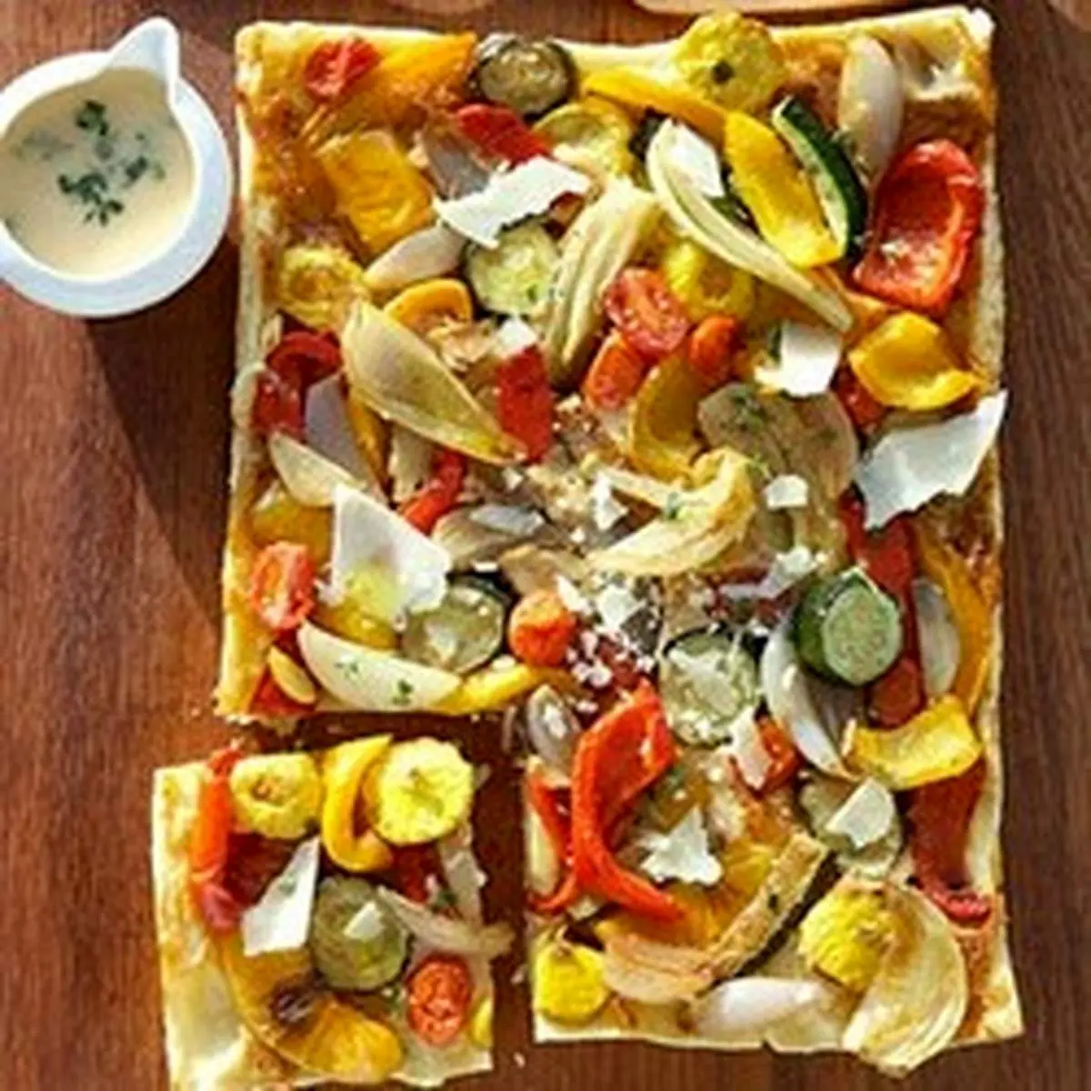 طرز تهیه “پیتزای سبزیجات” ترش مزه با کدو