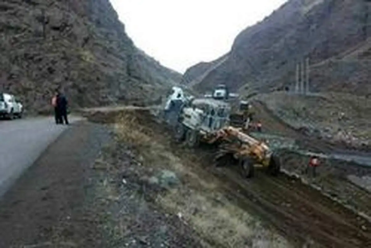 پل «خچیره» طالقان فرو ریخت