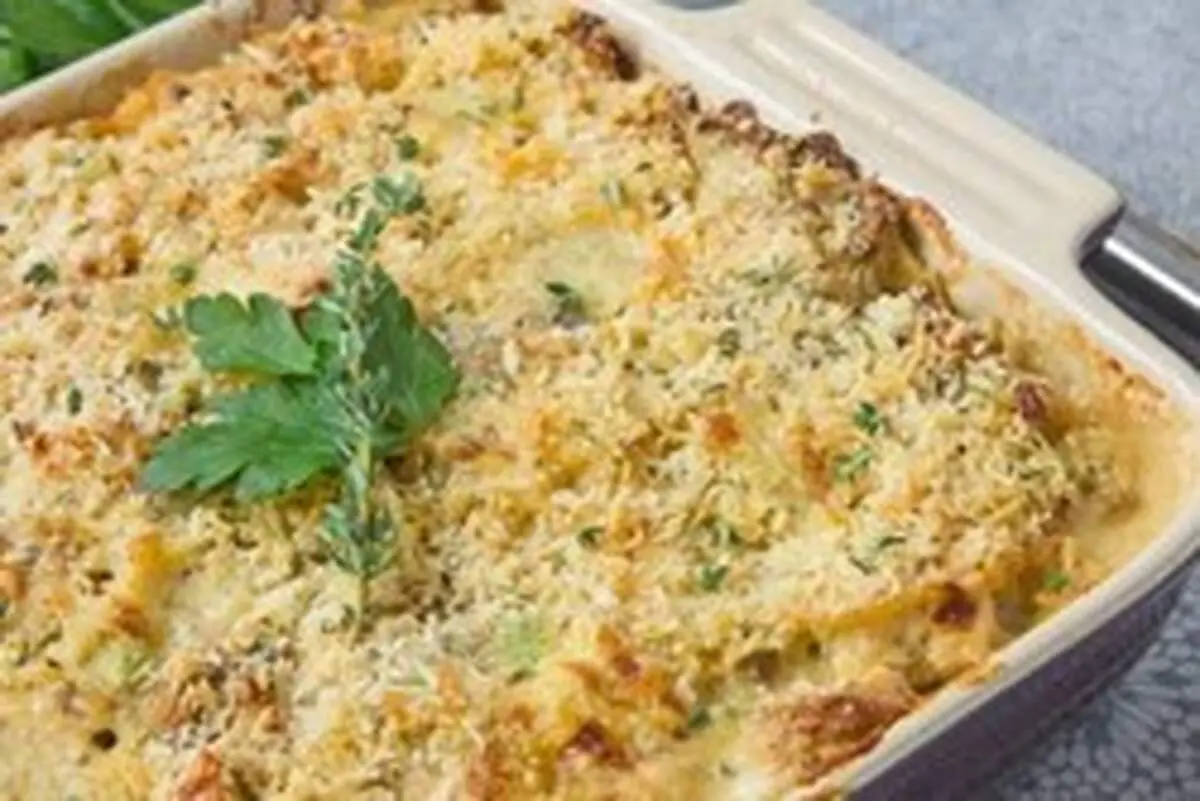 طرز تهیه صدف های خامه ای با ماهی تن و اسفناج