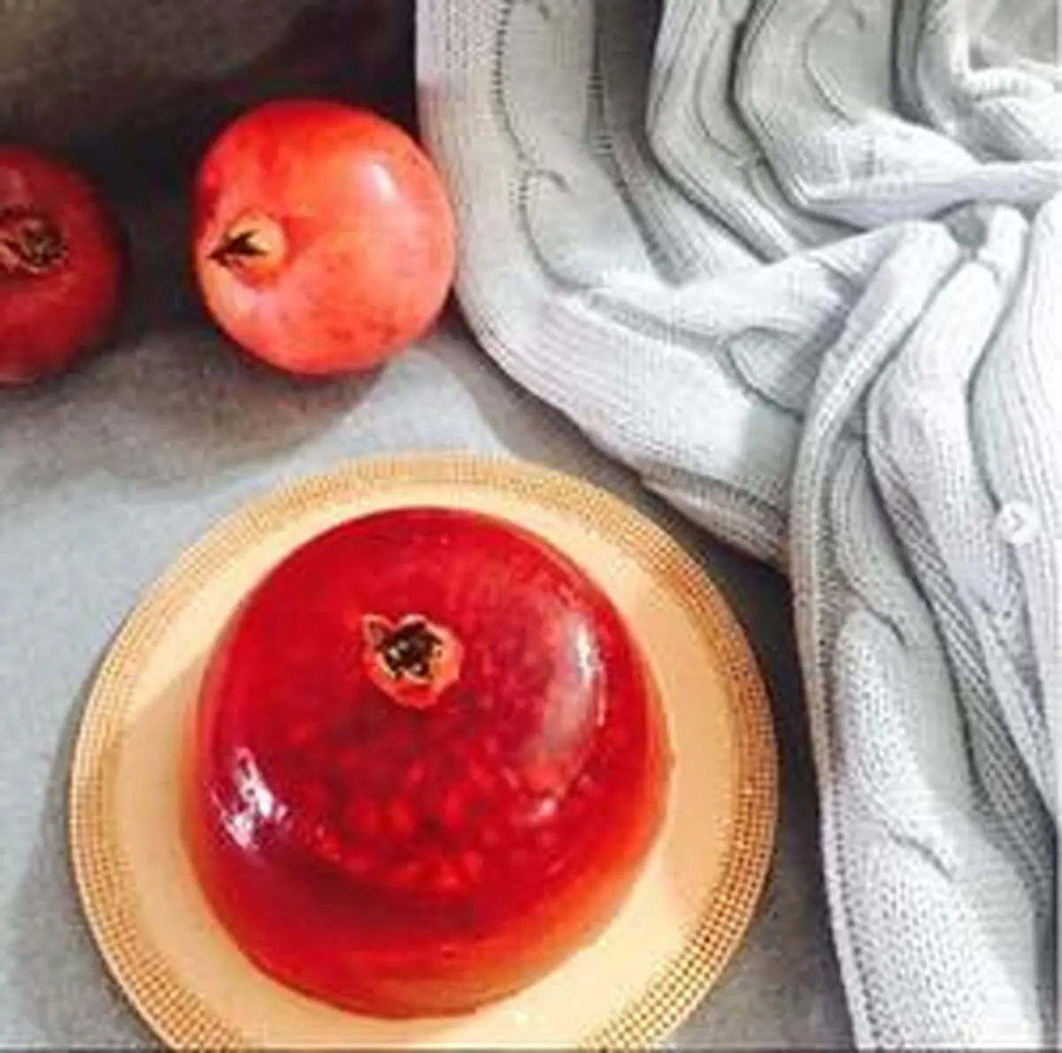 بهترین نمونه‌های تزیین ژله انار برای شب یلدا