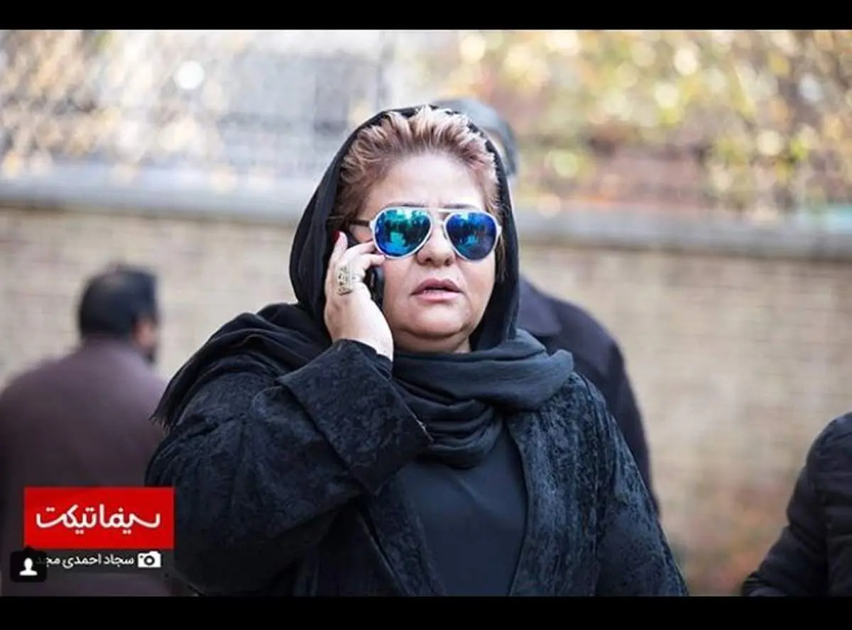 رابعه اسکویی در مراسم تشییع پیکر پیام صابری +عکس