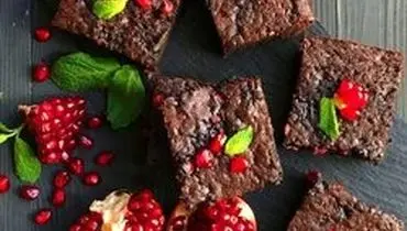 طرز تهیه براونی انار مخصوص شب یلدا