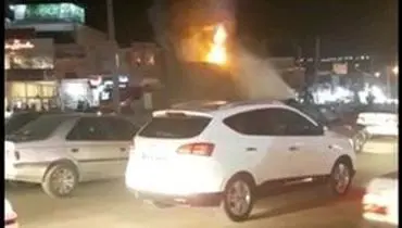 مجسمه آریوبرزن در یاسوج آتش زده شد